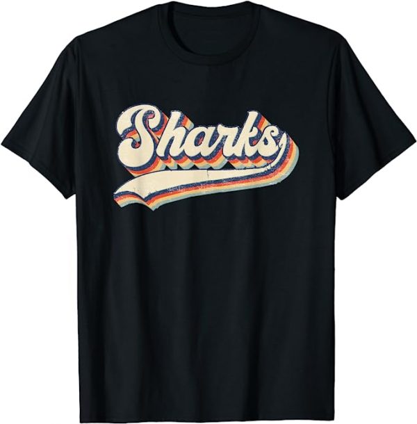 Camiseta Vintage Sharks hombre